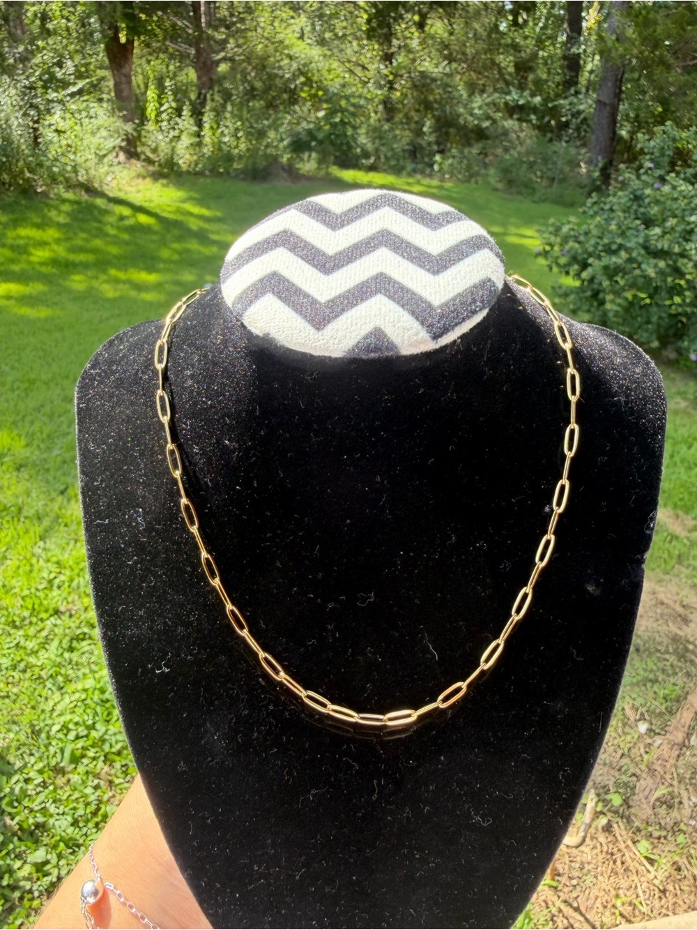 Gold Paperclip Chain Necklace